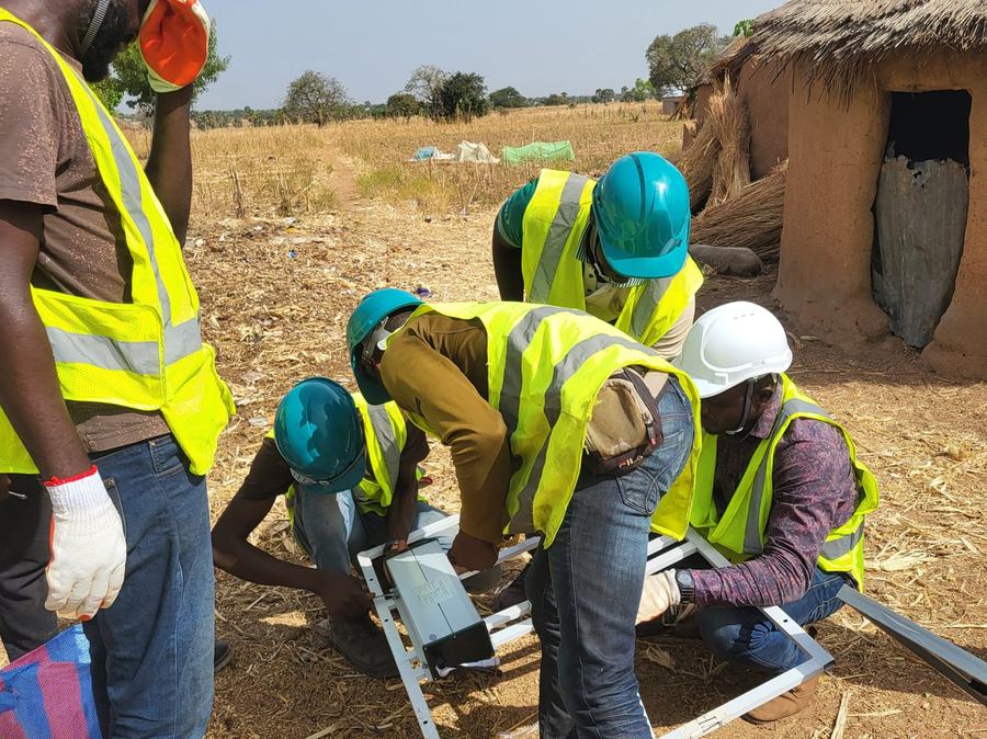 Supply and installation of 216 solar streetlights
